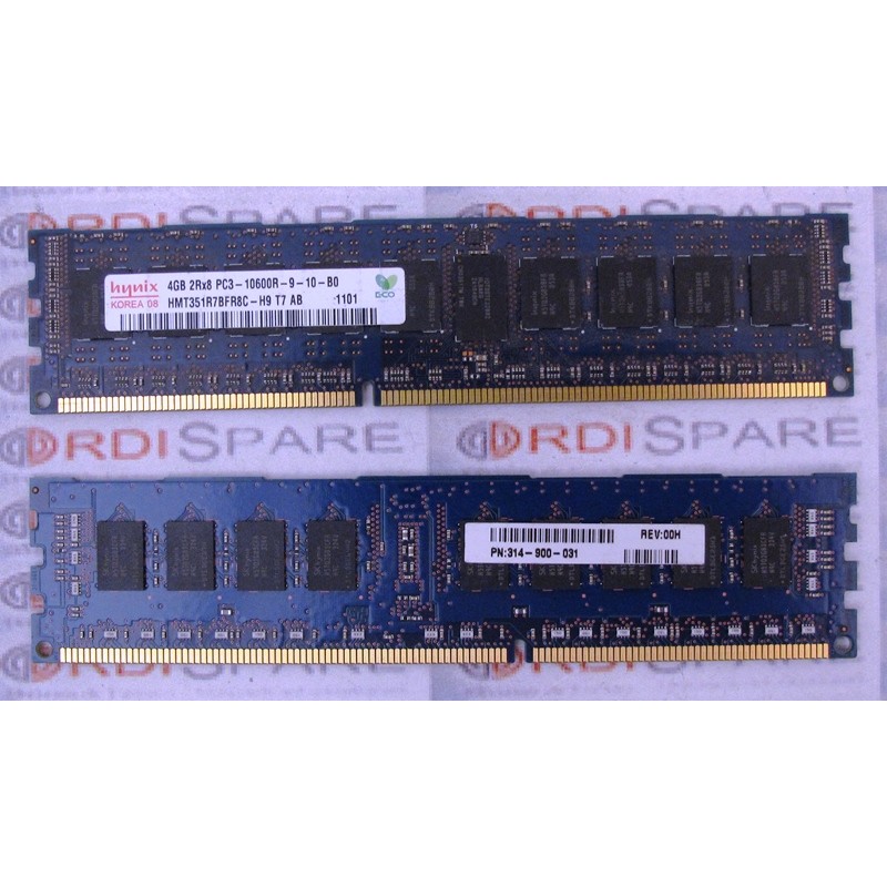 RAM 4Gb 2Rx8 PC3-10600R Hynix HMT351R7BFR8C-H9 EMC 314-900-031