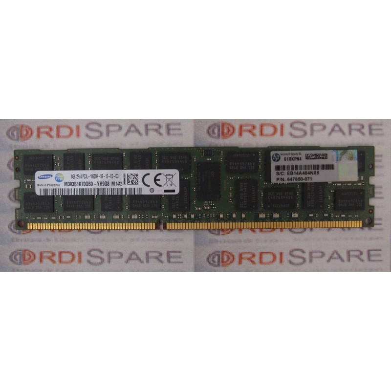 RAM 8Gb 2Rx4 PC3L-10600R HP 647650-071