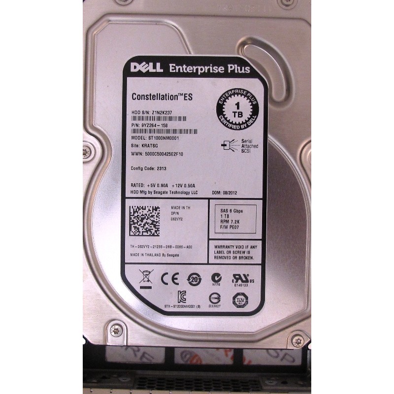 HDD 1Tb 7.2K SAS 3.5 DELL 062VY2 - Seagate st1000nm0001