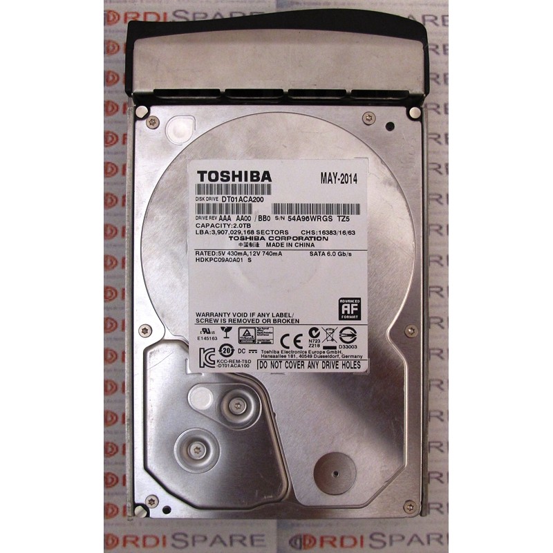 HDD 2Tb 7.2K SATA 3.5 TOSHIBA DT01ACA200 - HDKPC09A0A01