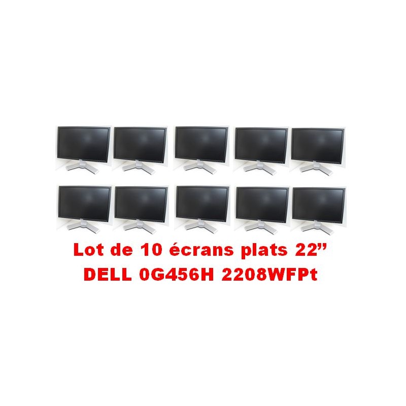 LOT de 10 x Ecran plat 22''_DELL 2208Wfpt Ecran LCD Ultrasharp 22" DELL 0G456H 16:10