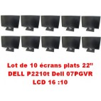 LOT de 10 x Ecran plat 22"  DELL P2210t Dell 07PGVR 16:10