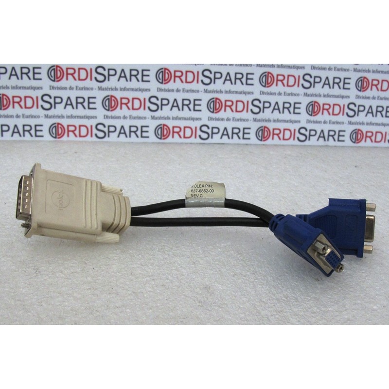 splitter DMS-59 to Dual VGA  MOLEX 887- 6852-00 DMS59 M to Dual VGA Female Y Splitter