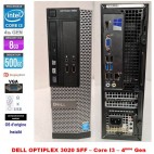 PC Dell Optiplex 3020 SFF i3-4130 3.4GHz 8Go 500Go Win10 Pro DP 8xUSB