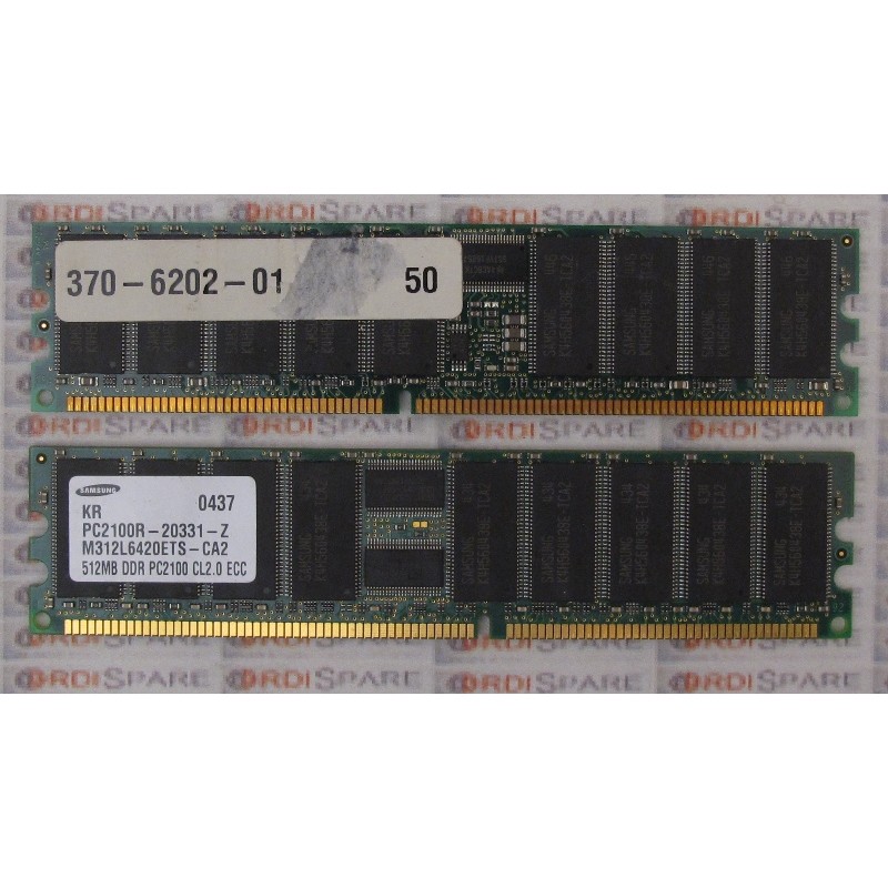 SUN 370-6202 512Mb DDR PC2100 CL2.0 ECC Memory module Samsung M312L6420ETS-CA2