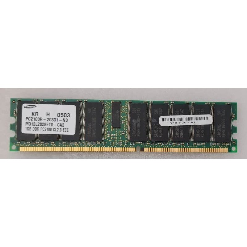 Mémoire 1Gb DDR 266 PC2100R CL2.0 ECC SUN 370-6203 SUN X7604A Samsung M312L2828ET0-CA2