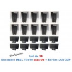 EB - LOT 10 x Ensemble DELL T3610 Intel Xeon E5-1607V2 3GHz 8Gb RAM 500Gb HDD Nvidia Quadro graphic_NO OS_Ecran Plat 22P Dell