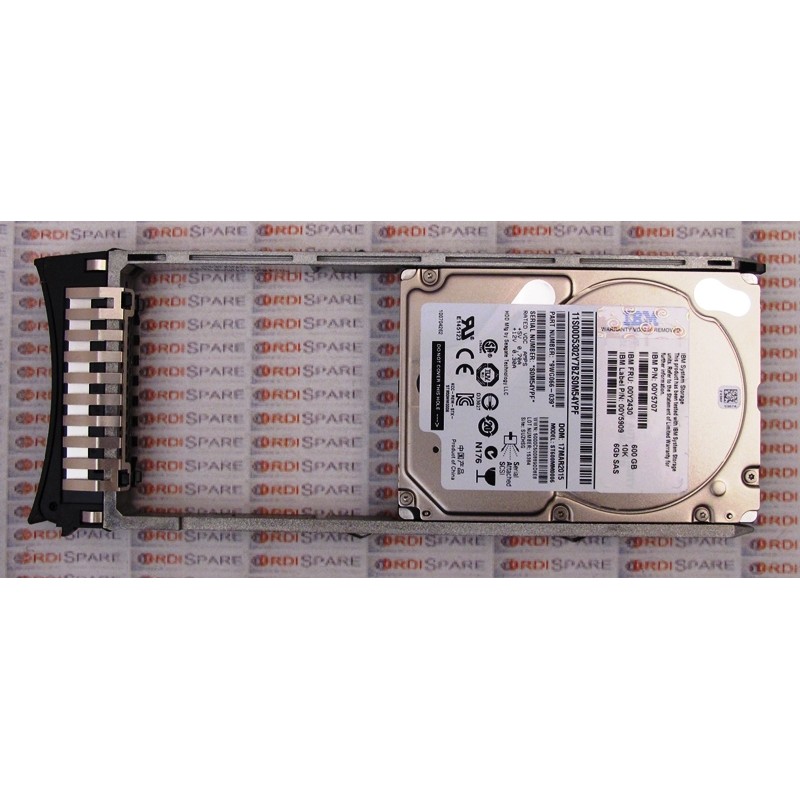 600Gb 10K SAS 2.5 HDD IBM 00Y5707 FRU 00Y2430 - Seagate ST600MM0006 P/N 9WG066-039 IBM Storwize V3700