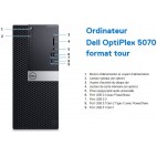 Dell Optiplex 5070 Tower i5-9500 3,00GHz 16Gb RAM SSD 1TB  Win10 Pro64_9xUSB, USB-C, 3xDP