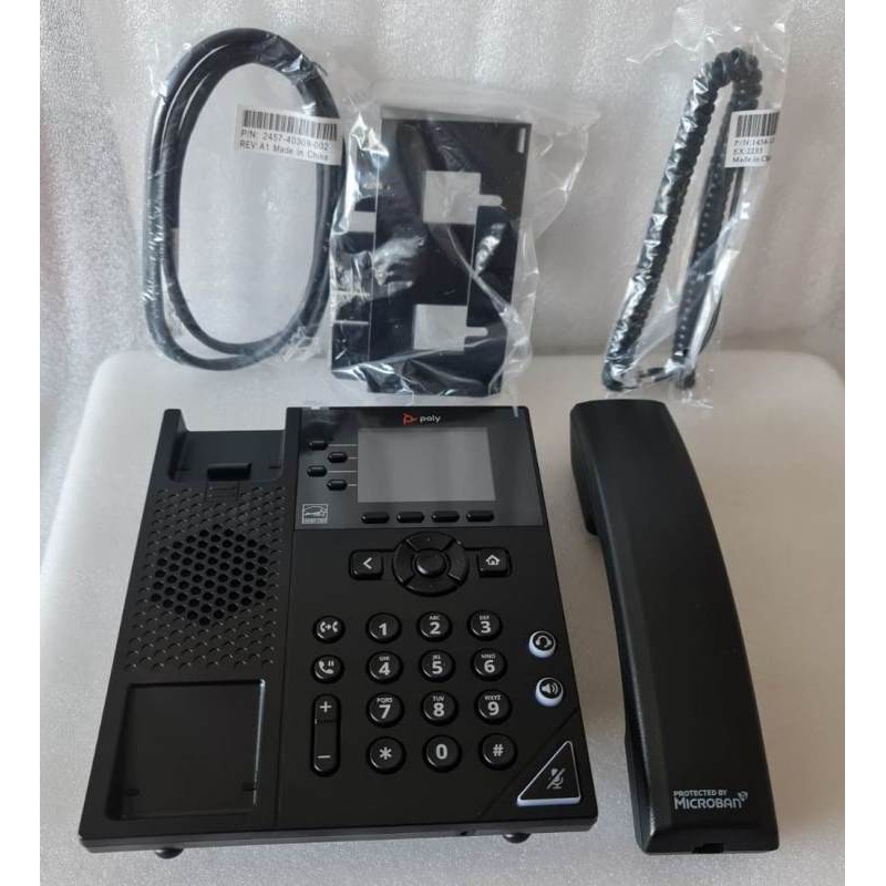 MICROBAN POLY VVX250 desktop phone POE New open Box  P/N 2200-48820-025