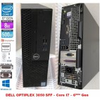 PC DELL Optiplex 3050 SFF Core i7-6700 3,40GHzQC 8Go RAM 500Go HDD DVD W10 pro, 8xUSB - HDMI - DP - VGA - RS232