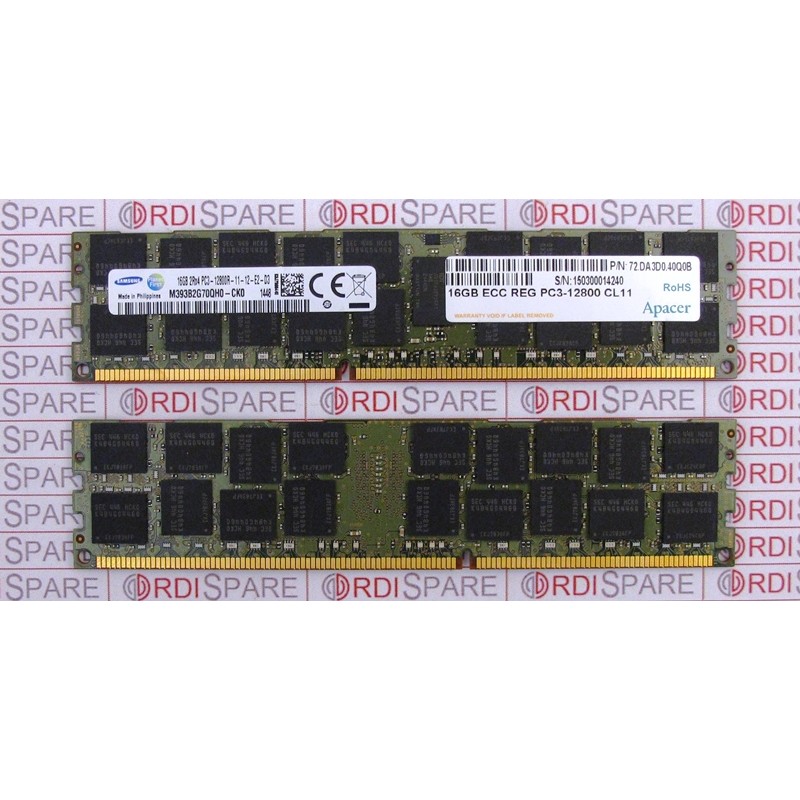 Mémoire 16Gb 2Rx4 PC3-12800R Samsung M393B2G70QH0-CK0-CH9 Mémoire 16Gb 2Rx4 PC3-12800R Samsung M393B2G70QH0-CK0-CH9