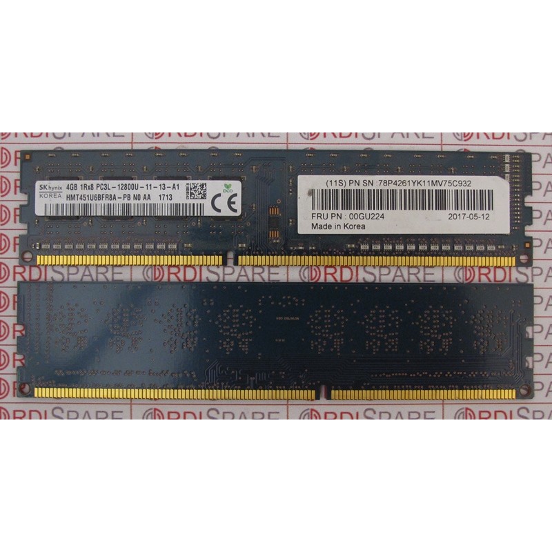 Mémoire 4Gb 1Rx8 PC3L-12800U IBM 78P4261 IBM 00GU224 - Hynix HMT451U6BFR8A-PB Mémoire 4Gb 1Rx8 PC3L-12800U IBM 78P4261 IBM 00GU224 - Hynix HMT451U6BFR8A-PB