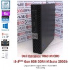 Dell Optiplex 7060 Micro I5-8500T 2,10GHz 6-C 9Mb 8GB RAM SSD M2.SATA 256GB W10pro_2xDP, VGA, USB-C, 5xUSB