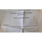 Carte PCI express parallèle CT-3331PE-B-71167  1 Port DB25