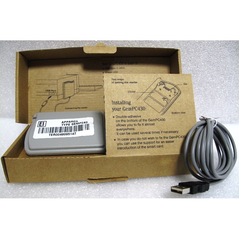 GEMPC430 USB Card Reader Lecteur de carte à puce
