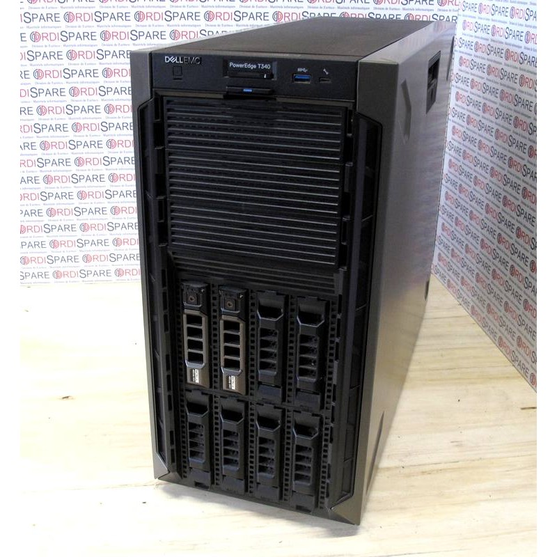  Serveur DELL EMC T440  2 x Xeon Silver 4210R  SRG24 2.40GHz 10C 20T/13,75M - NO RAM -  SSD 2x960GB SATA Perc  H730P PS 2x495W