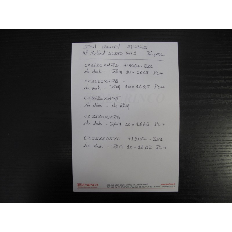 HP 719064- B21 Serveur HP Proliant DL380 Gen9 2 x Xeon E5-2650V3 2.3GHz 10-Core 25Mb cache 256Gb RAM 2x450GB SAS 2x800W HP 719064- B21 Serveur HP Proliant DL380 Gen9 2 x Xeon E5-2650V3 2.3GHz 10-Core 25Mb cache 256Gb RAM 2x450GB SAS 2x800W