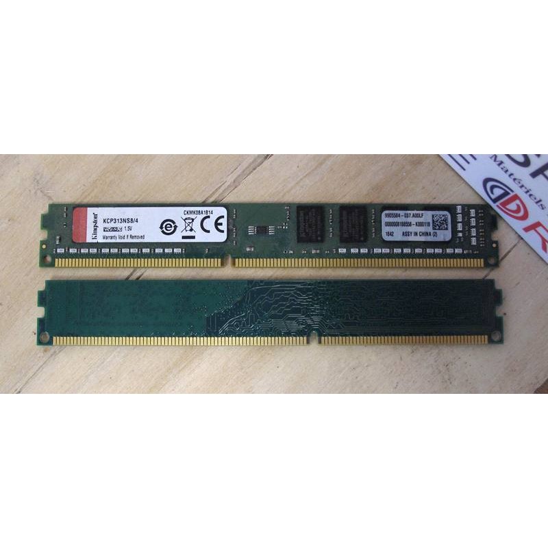 Mémoire 4GB PC3-10600 non-ECC DD3-10600 1333MT/s CL9 Kingston KCP313NS/4 Kingston 9905584-037.A00LF Mémoire 4GB PC3-10600 non-ECC DD3-10600 1333MT/s CL9 Kingston KCP313NS/4 Kingston 9905584-037.A00LF