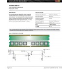 Mémoire 1Gb DDR2-800 NON ECC Kingston KVR800D2N6/1G