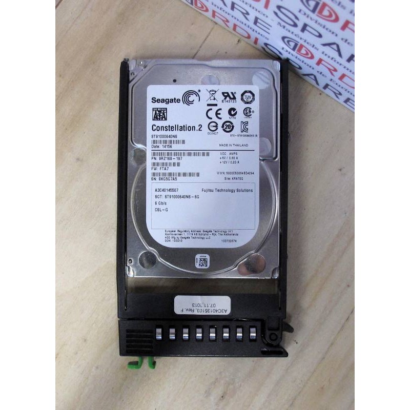 HDD 1TB 7.2K SAS 2.5'' Fujitsu A3C40145507,Seagate ST91000640NS, 9RZ168-197