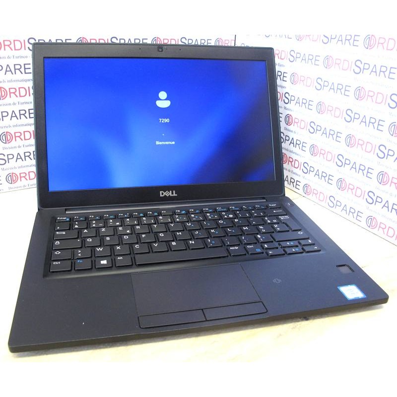 PC Portable 12.5" Dell Latitude 7290 Core i5-8250U 1.60GHz,  8Go RAM, M.2 256Gb Sata, W11, no  DVD, Webcam, HDMI, USB-C,  2xUSB