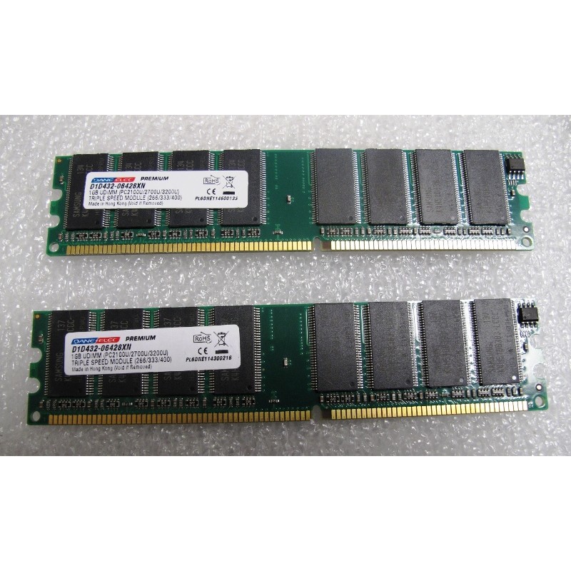 Mémoire Dane Elec D1D432-06428XN 1Gb UDIMM Triple speed Non ECC