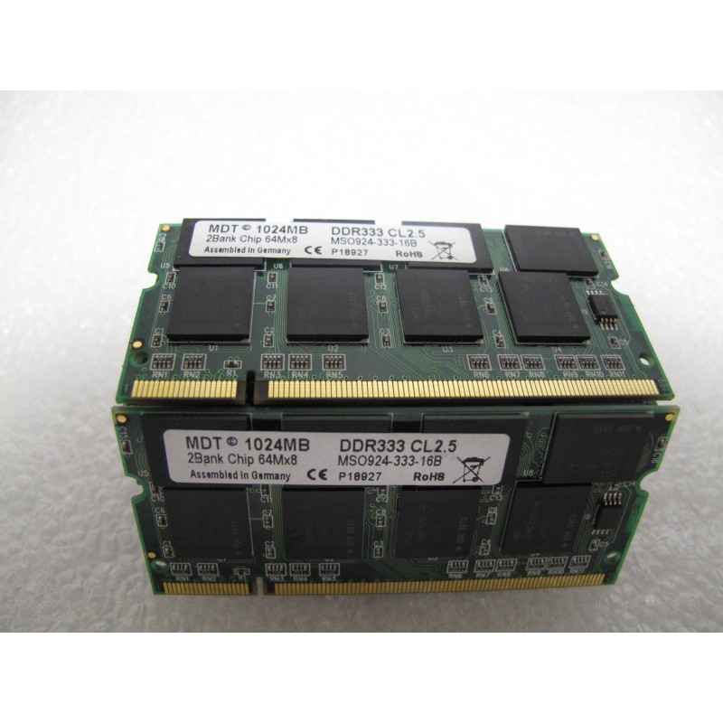 Mémoire 1Gb DDR333 SODIMM