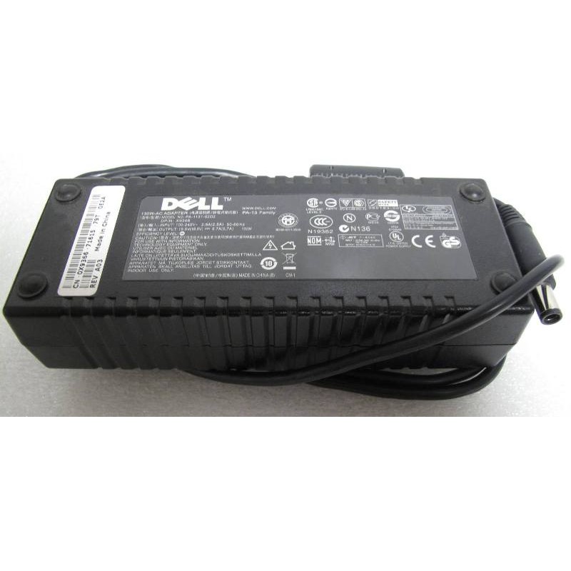 Chargeur 130W 19.5V 6.7A DELL AC Adapter, Dell 0X9366 PA-13 