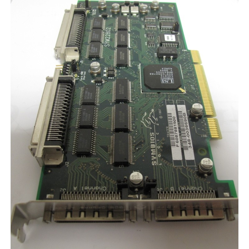 LSI Symbios Logic SYM22802 Dual HVD SCSI PCI