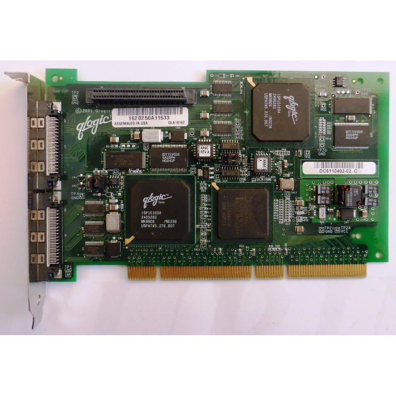 Sun 375-3057 PCI Dual Channel Ultra 3 VHDCI SCSI Card Sun QLA10162