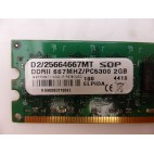 SQP D2/25664667MT 2Gb PC5300U DDR2 667MHz