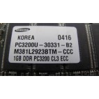 Mémoire Samsung M381L2923BTM-CCC 1Gb DDR400 ECC