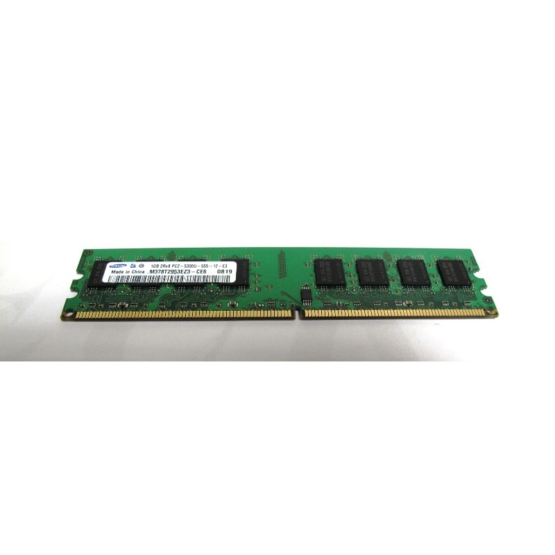 Mémoire 1Gb 2Rx8 PC2-5300U DDR2 667MHz  Samsung M378T2953EZ3-CE6