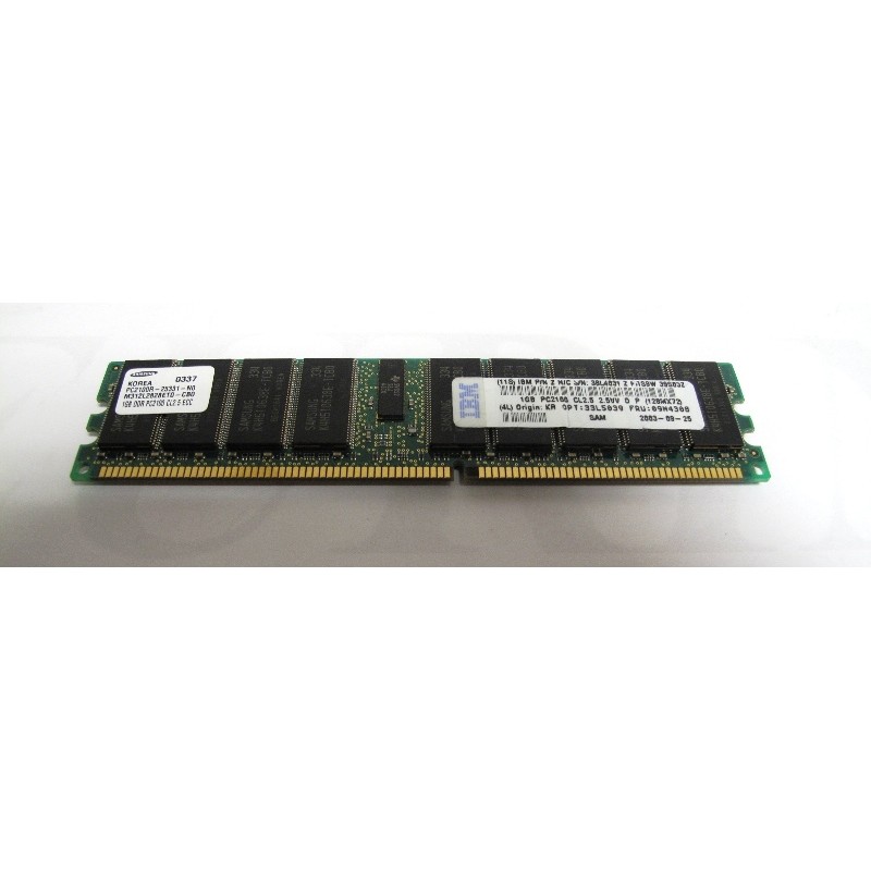 Mémoire 1Gb DDR PC2100R CL2.5 ECC Samsung M312L2828ET0-CB0 