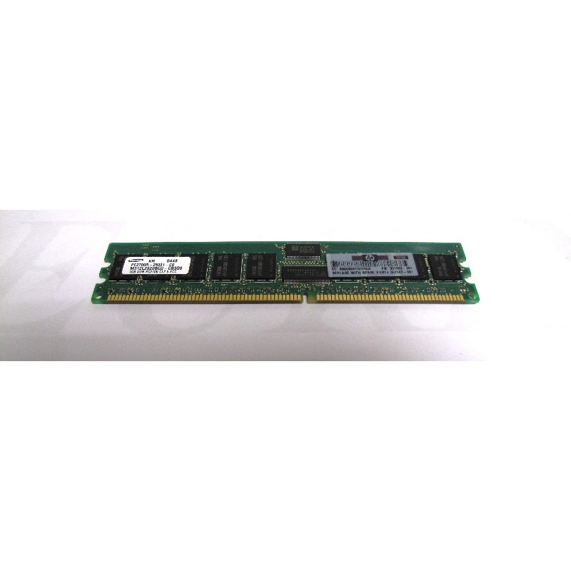 Mémoire 1Gb DDR 333MHz PC2700R ECC HP 331562-051 SP 367167-001 Samsung M312L2920BG0-CB3Q0