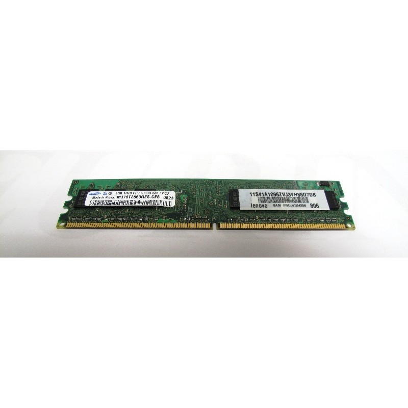 Mémoire 1Gb DDR2 PC2-5300U Non ECC IBM 41X4256 SAMSUNG M378T2863RZS-CE6