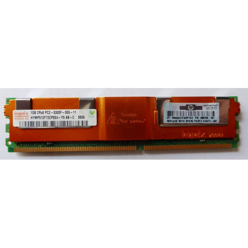 Mémoire 1Gb PC2-5300F 2Rx8 DDR2 ECC