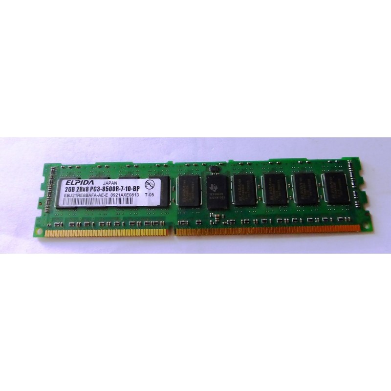 Elpida EBJ21RE8BAFA-AE-E 1Gb DDR3-10600 PC3-8500R ECC