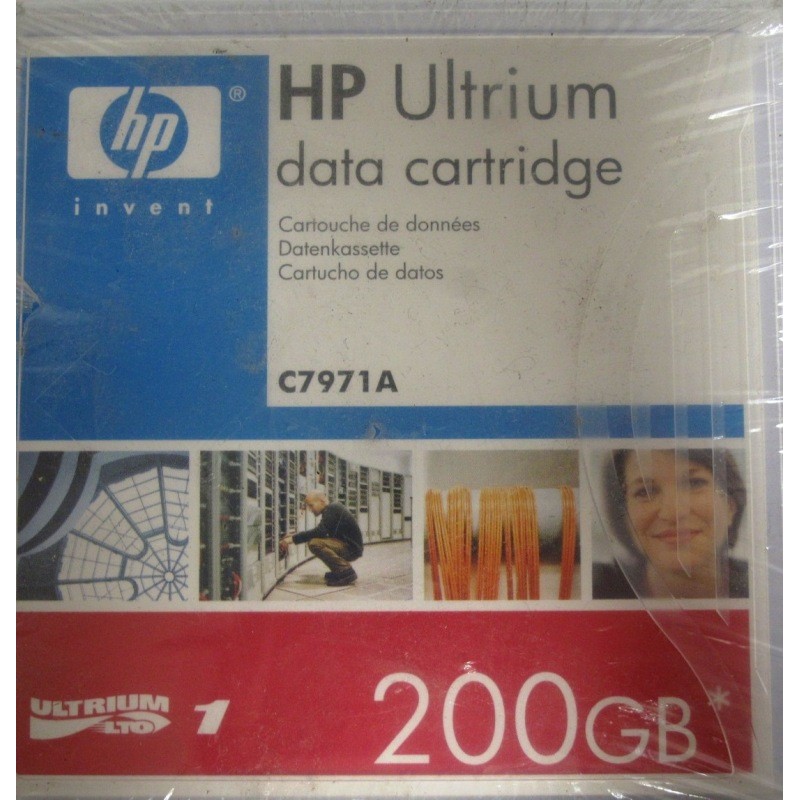 Bande magnétique LTO1 HP C7971A Ultrium LTO1 Data Cartridge 100/200GB