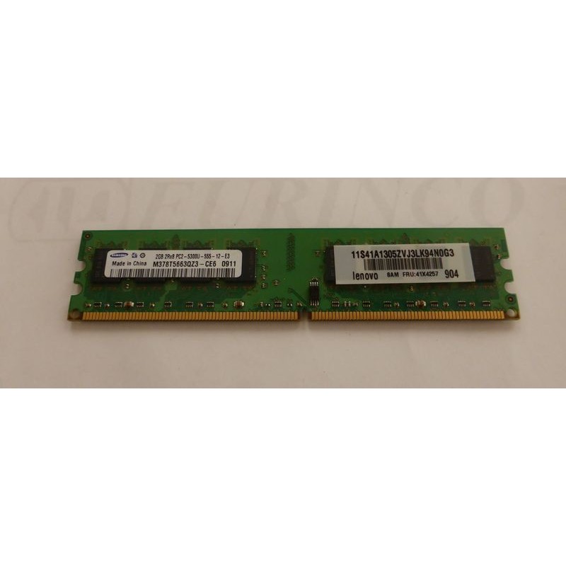 Mémoire Samsung M378T5663QZ3 2Gb DDR2 PC2-5300U