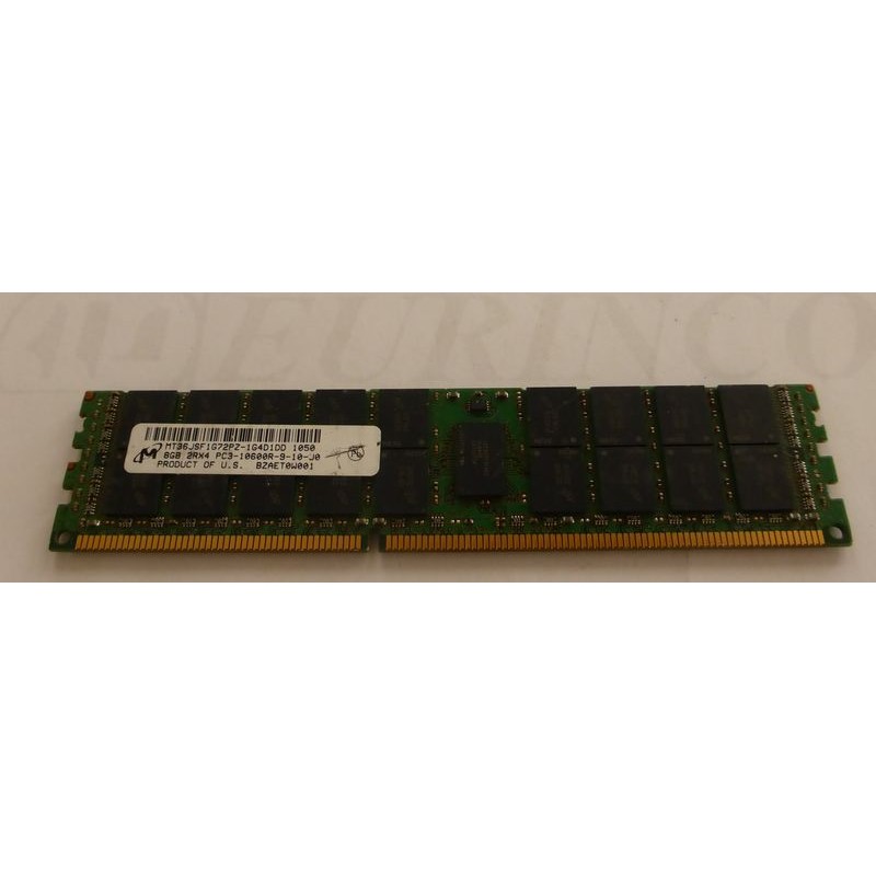 Mémoire 8GB 2Rx4 PC3-10600R Micron MT36JSF1G72PZ-1G4D1DD