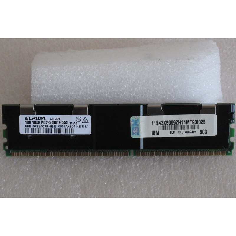 Mémoire 1Gb PC2-5300F 1Rx8 DDR2 ECC