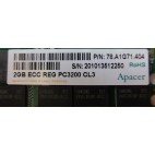 Apacer 78.A1G71.404 4B (2x2Gb) DDR PC3200 ECC