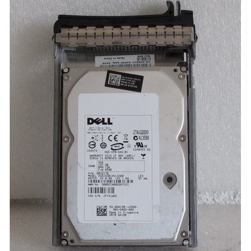 Disque Dell 0GX198 147Go 3.5" SAS 15K