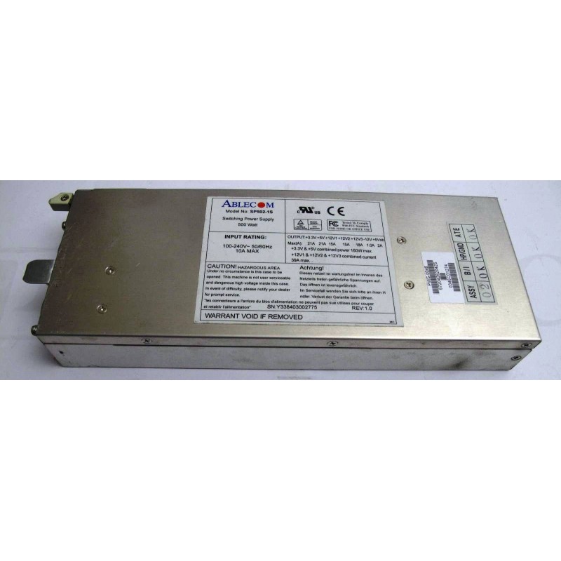 Supermicro PWS-0048 500W 1U SP502-1S Power Supply Hot Plug