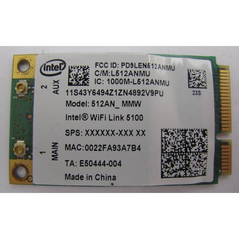 Lenovo 43Y6493 Intel WIFI Link 5100