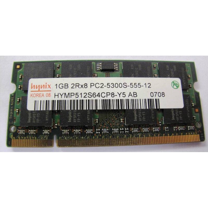 Mémoire HYNIX 1Gb PC2-5300S DDR2 667MHz PC Portable