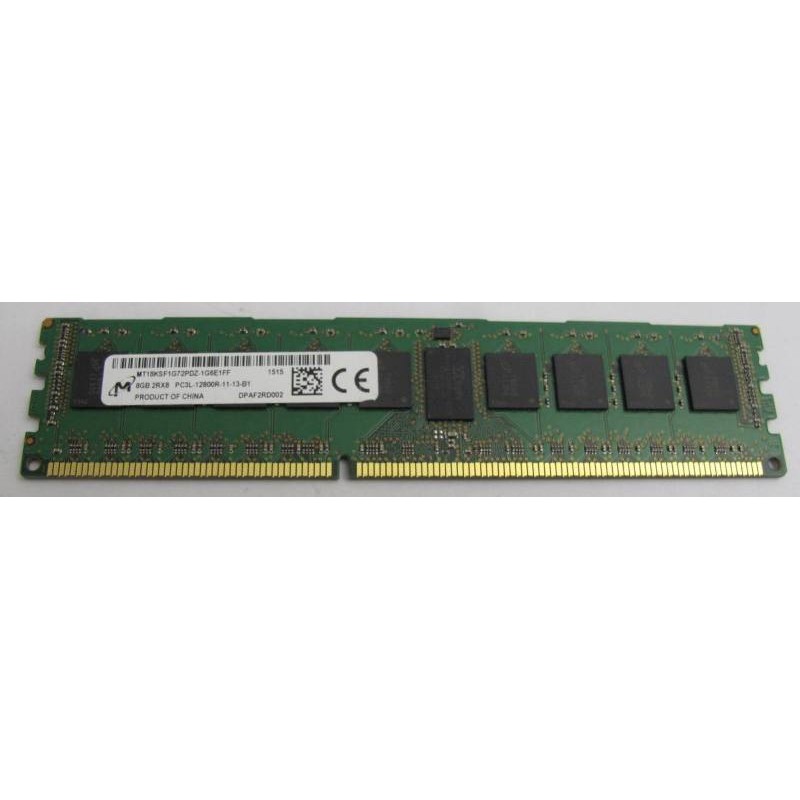 Memory module 8Gb 2Rx8 PC3L-12800R DDR3 ECC MICRON MT18KSF1G72PDZ-1G6E1FF