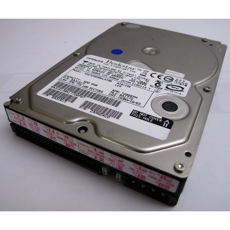 Disque Hitachi HDS725050KLAT80 500Gb IDE 7200t 3.5"